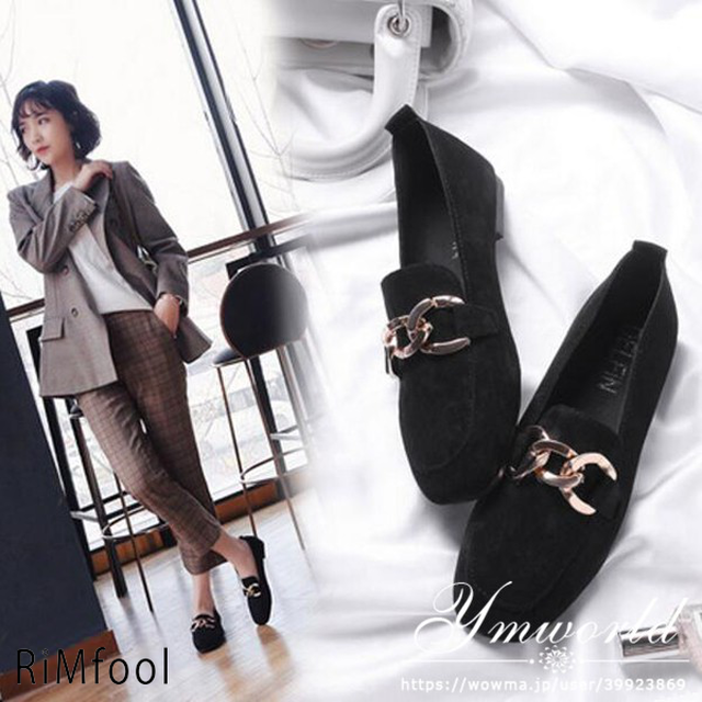 プラットフォームパンプス ぺたんこ シューズ レディース ローヒール フラットシューズ ラウンドトゥパンプス 通勤用 仕事 18新作 Rimfool