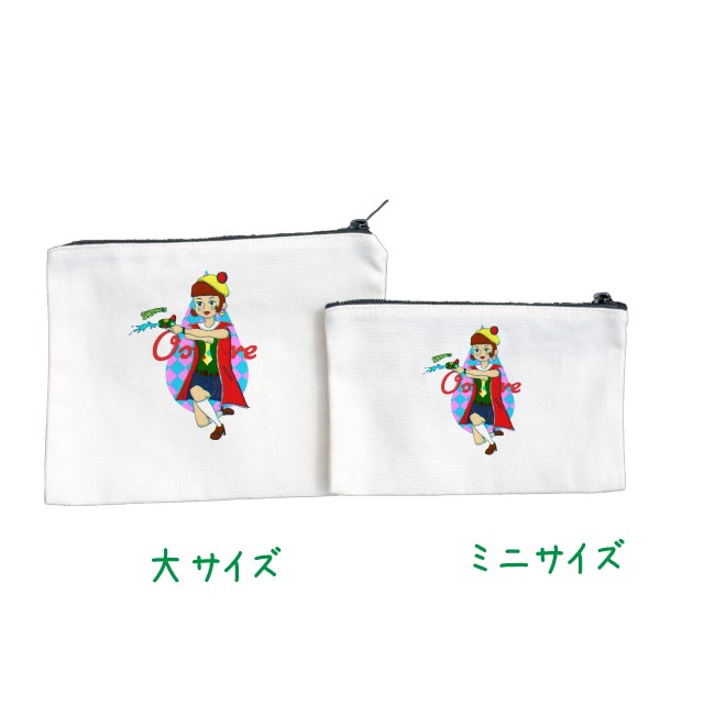 ミニポーチ 名前入れ メッセージ イニシャルn 化粧ポーチ 小物入れ プレゼント ふでばこ Foolswitch