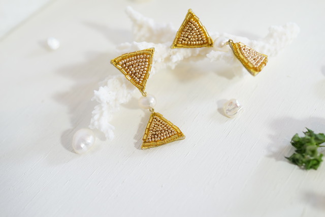 ★試作品★ P/E-2triangle/G ピアス
