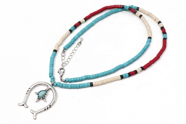 H N Z ネイティブ アメリカン ネックレス ビーズ ナバホ族 ナジャ インディアンジュエリー メンズアクセサリー Nape 023 Springs