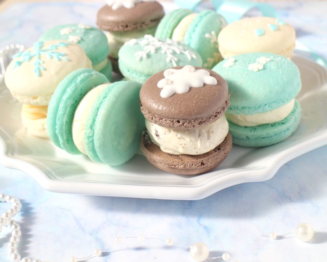 水色snow 9個入りbox マカロン トゥンカロン 公式オンラインショップ Kitty Sweets きゅん とするお菓子