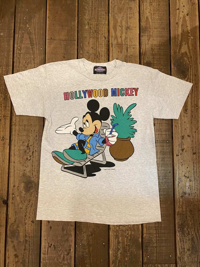 90 S Disney Mickey ミッキー Tシャツ Freaky