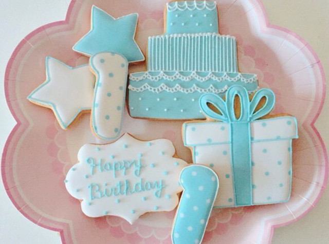 お子さんのお誕生日に アイシングクッキー 数字つきバースデーセット アイシングクッキーショップ Dream Sweets Factory