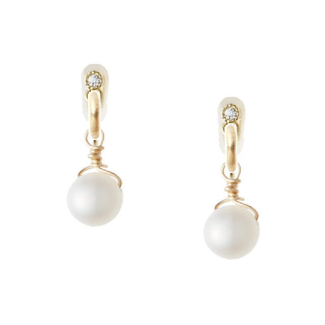 淡水パールイヤリング イヤリング No25 Mithra