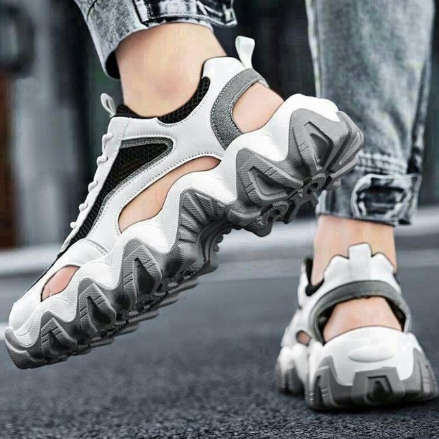 予約販売 スポーツサンダル メンズ スニーカー風 靴 スポーティー ブラック ベージュ お洒落 ビーチサンダル カジュアル 24 5cm 25cm 25 5cm 26cm 26 5cm 27cm Favoriteselect