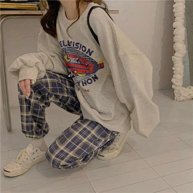 セットアップ レディース 40代 韓国 スーツ スカート コーデ 30代 代 スウェット パンツ チェック柄 英字 秋 冬 カジュアル 可愛い デート Dress No Sato セットアップ レディース 40代 韓国 スーツ スカート コーデ 30代 代 スウェット パンツ チェック柄 英字 秋 冬 カジュアル 可愛い デート Dress No Sato
