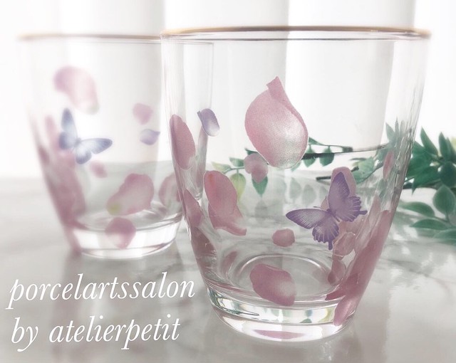 花びらが可愛いグラスセット Atelierpetit