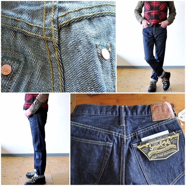 シュガーケーン Sugarcane テーパードジーンズ Sc421 Sc421 14 25oz Denim 21 Model Slim Tapered Bluelineshop