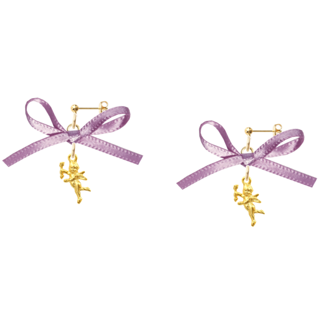 コットンパールリボンチョーカー レッド Nacl