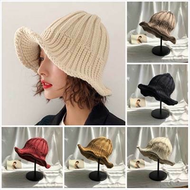 チューリップハット ニット帽 帽子 レトロ ハット プレゼント Hat Cap