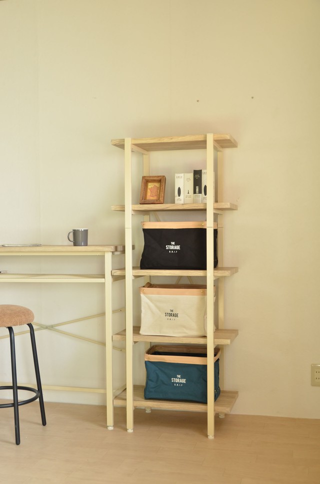 Vintage 5racks 60 WH / ヴィンテージスタイル ヴィンテージ加工 5段ラック棚 W60 / ホワイト