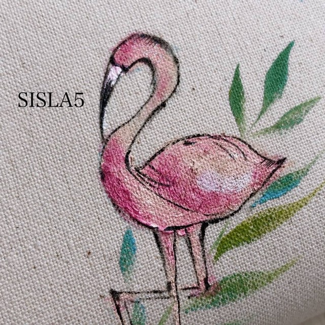 大切な誰かがいる ハートフルなフラミンゴ 瞳なしver 柄母子手帳 1 2人用 Quasis