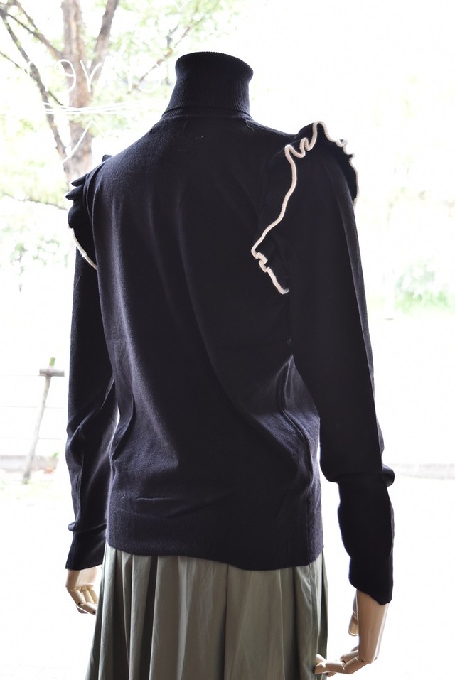 Fly Girl フライガール 21a W ショルダーブリルタートルニット Junemie