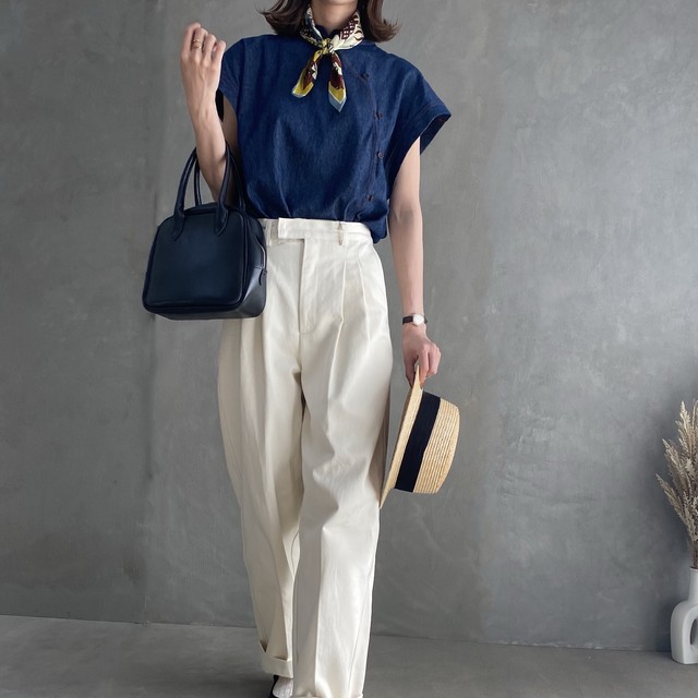 denim blouse セットアップ可