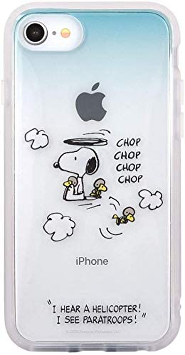 Jpcs カラー ヘリコプター Iphonese 第2世代 Iphone8 Iphone7 ピーナッツ イーフィット ハイブリッド ケース カバー クリア ソフトケース ソフト ハード キャラクター スヌーピー ウッドストック Snoopy グッズ アイフォン Iphone8ケース Iphone 8 7 6s 6