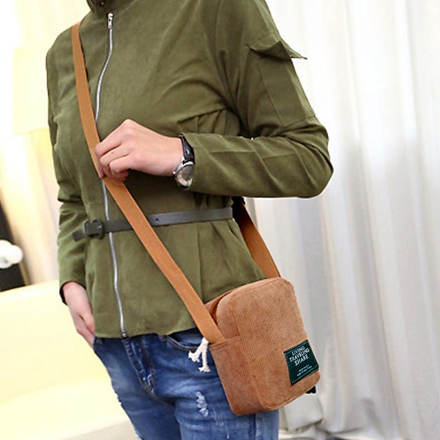 斜め掛け バッグ バッグ ミニ バッグ カバン ミニ ショルダーバッグ レディース 小物入れ コーデュロイバッグ 軽い 小さめ スマホ バッグ ネット通販 購入 激安 10代 代 30代 40代 春 夏 秋 冬 Roprot ファッション レディースアパレル販売