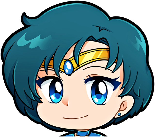 Waifu Bait Sailor Mercury Sticker 輸入アニメステッカー専門店 Sunset Stickers Store