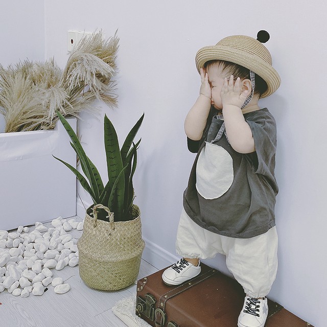 麦わら帽子 耳付き 可愛い おしゃれ 夏 ひも付き カジュアル 男女兼用 子供 キッズ ベビー 赤ちゃん 男の子 女の子 Hay138 Berceau Select Shop ベルソー セレクトショップ キッズ 親子ペアetc