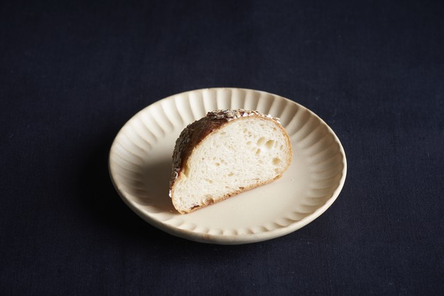 太しのぎ5寸皿(クリーム)