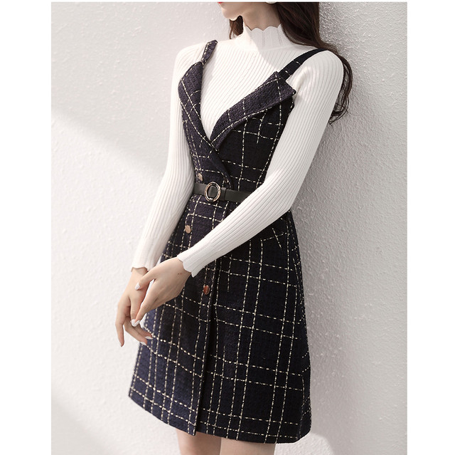 ツイード ワンピース ラップワンピース Vネック Aライン ベルト付き ノースリーブ ミニ丈 ひざ丈 可愛い レディース エレガント フォーマル レトロ お出かけ お買い物 デート 通勤 Ol 女子会 春 秋 Like Fashion プラス