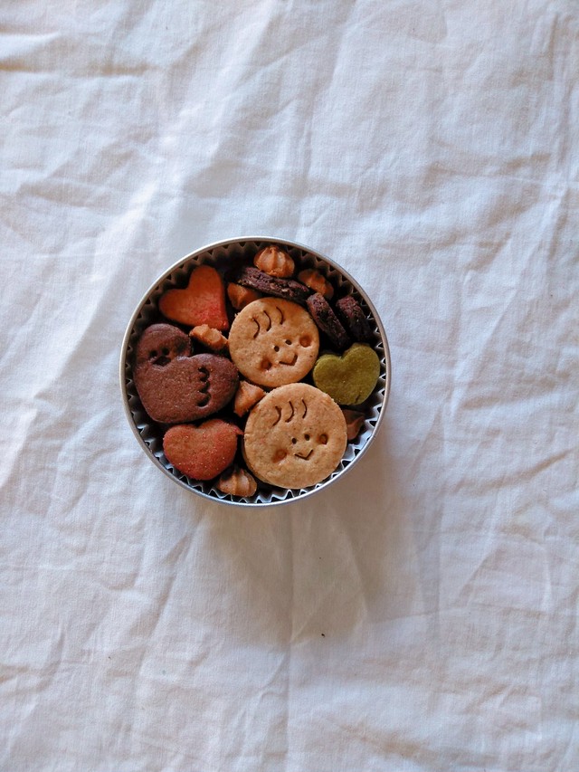 手のひらぽぽぽ缶 卵 乳製品 白砂糖不使用マクロビクッキー かりぽりくきい こどもとおとなのおやつ 卵乳製品不使用クッキー