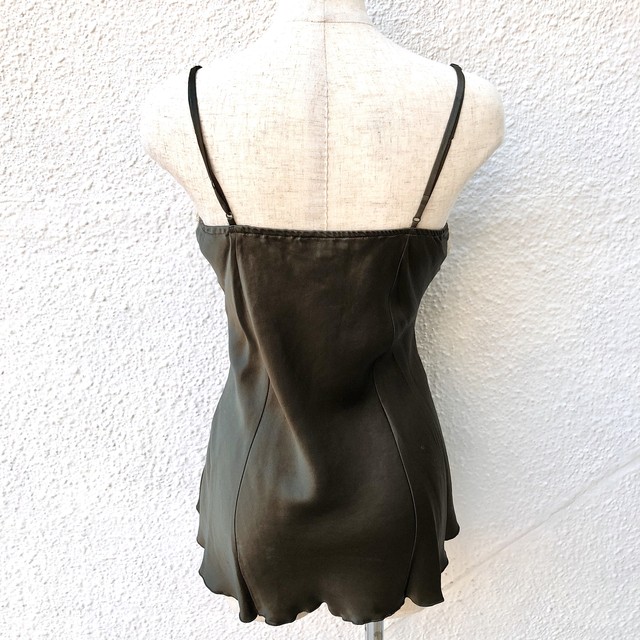 Playboy フロントレースアップシルクキャミソール ティヨルノシタ レアランジェリー コレクション