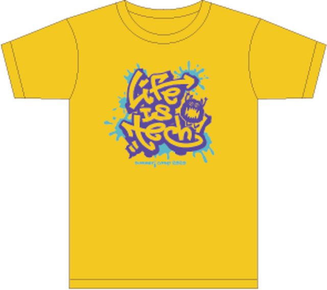 Summer Camp Tシャツ イエロー Life Is Tech Shop