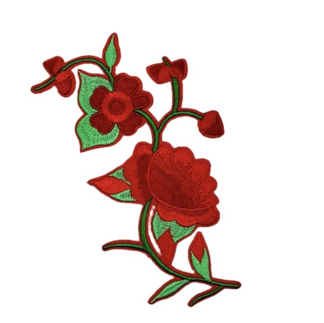 メキシコ 刺繍ワッペン 花柄 アンティーク dept