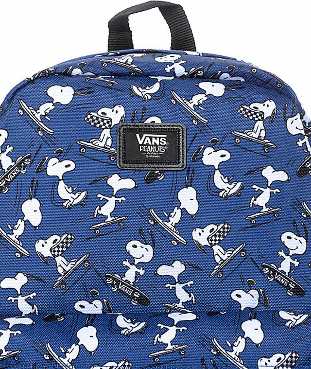 セール Vans バンズ バックパック バッグ 鞄 リュック ピーナッツ スヌーピー コラボ 人気 残りわずか Vans X Peanuts Old Skool Ii Navy Backpack ブルー Hi808shop