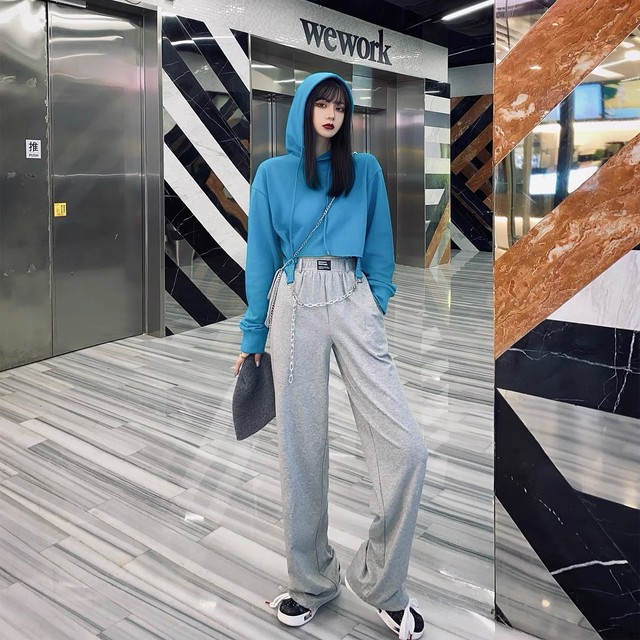 pocket design loose pants