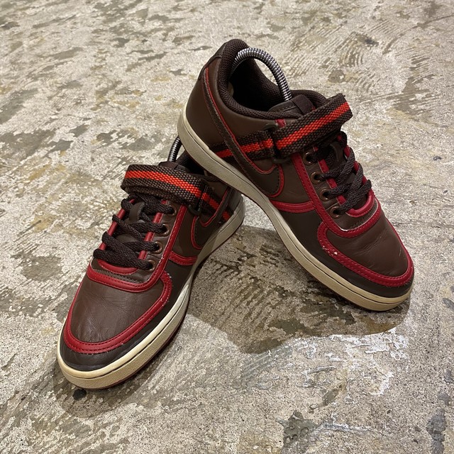 チェリー Nike スニーカー さくらんぼ ブラウン 24cm 高円寺古着 Slat Albatross Vintage