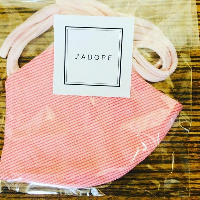 マスク 染めピンク J Adore