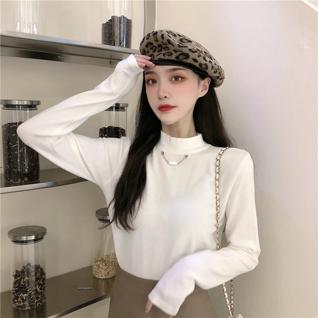 レディース トップス 春 秋 ニット 長袖 アクセサリー シンプル カジュアル おしゃれ お出かけ デート 通勤 通学 学生 キャンパス 旅行 普段着 ブラック ホワイト レッド アプリコット ブルー 黒 白 赤 青 Hf Haru Meets Foo