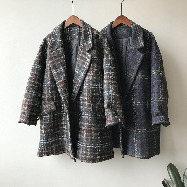 ヘップバーンチェックコート【Hepburn check coat】