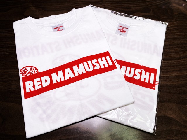 Red Mamushi 公式 Tシャツ 赤ロゴ 背面ロゴ Easelgoods