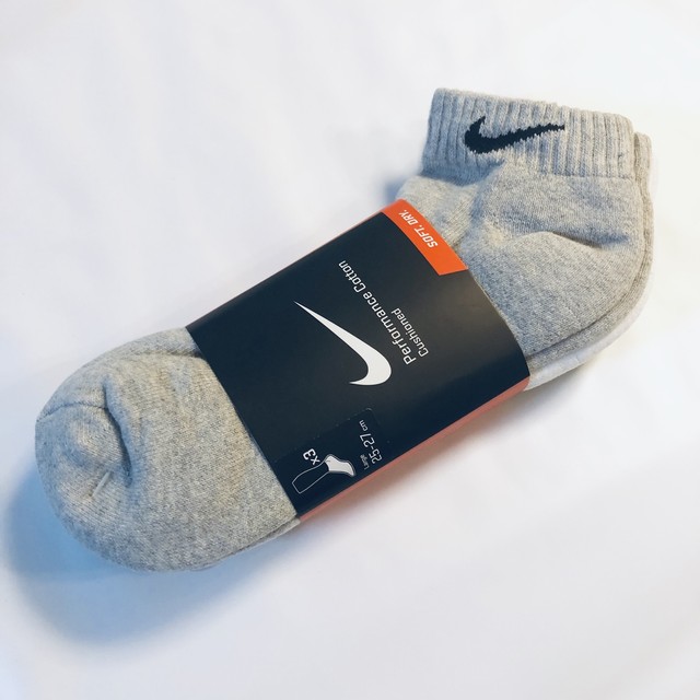 Nike ナイキ アンクル ソックス 3カラーセット くるぶし 靴下 メンズ 男性 スニーカー スポーツ ウェア 靴 黒 白 グレー Mmmc