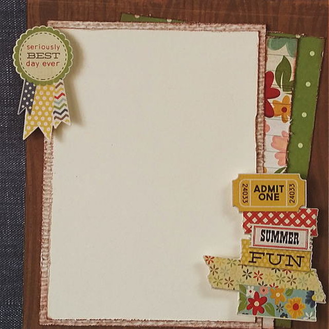 スクラップブッキング フォトフレーム 6インチサイズ Best Day Ever 作品ファイルセット 手作りアルバム デコレーション素材 スクラップブッキングキットの通販