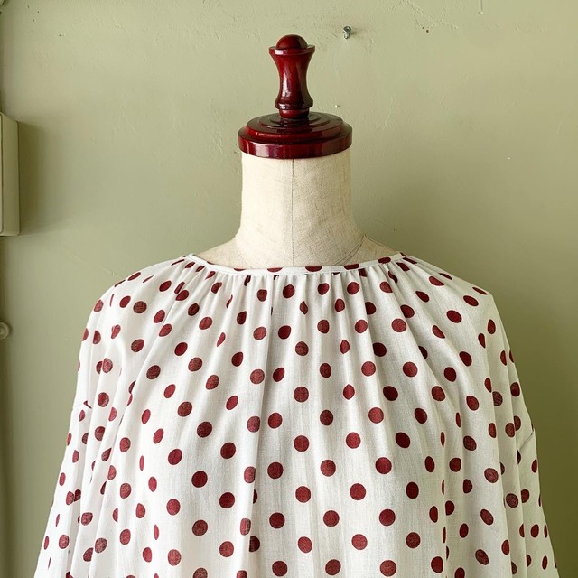 Dahlia ドットワンピース Red Diti