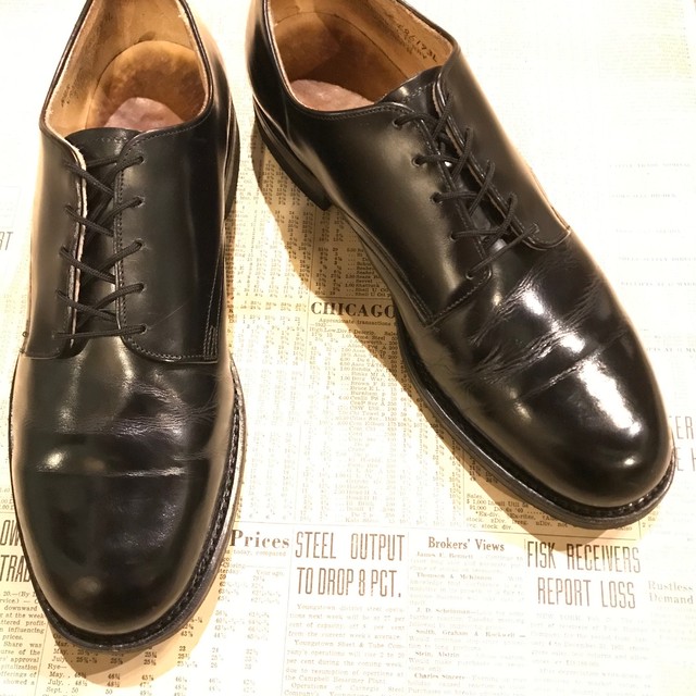 1985 S U S Navy Service Shoes ヴィンテージ サービスシューズ Oddment Store Vintage Antique Vintage Leather Shoes