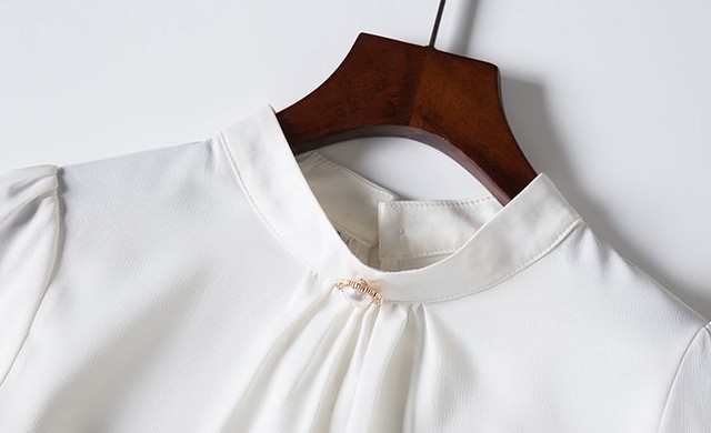 トップス 大きいサイズ レディース セクシー フォーマル ブラウス レディース シフォン ブラウス 結婚式 長袖 ハイカラ Jm3131 ワンピの里