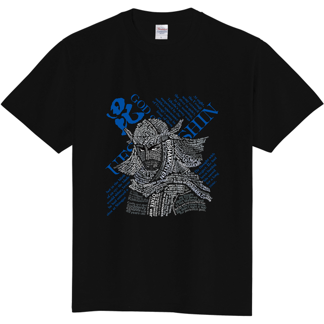 上杉謙信 Tシャツ 黒 戦国と武将のtシャツ Yockdesign Rekishi Label