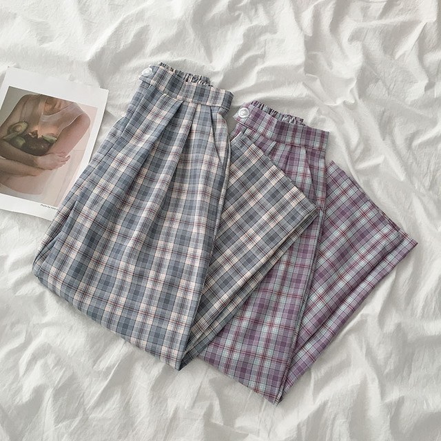 〈カフェシリーズ〉カフェチェックパンツ 【cafe check pants】