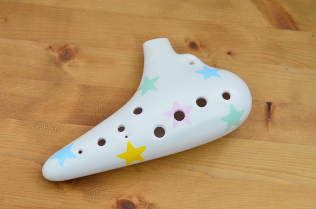 お絵描き工作キット オカリナ12音階 自分で作る本物の楽器工作キット 子供と初心者向け楽器専門店 70歳からはじめられるオカリナ スエラボ工房