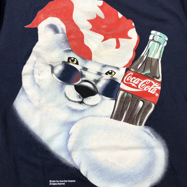 95 S Coca Cola コカコーラ ベアー クマ Tシャツ Dmht053 都町の古着屋 Charkha Bazaar チャルカバザール