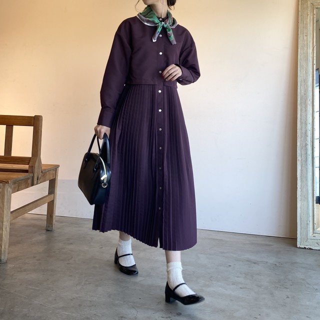 trench one-piece【violet】