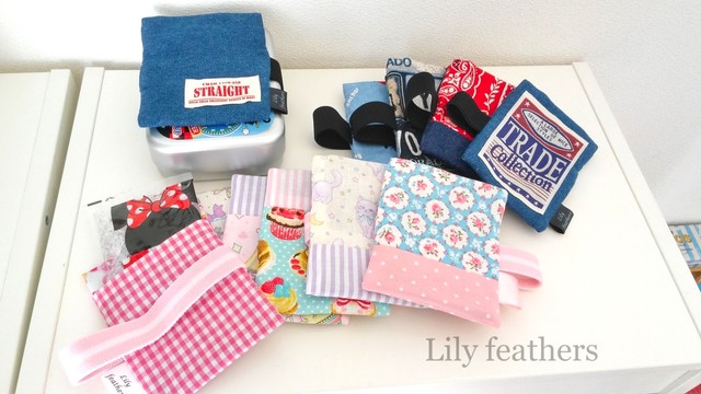お弁当用保冷剤バンド Lily Feathers