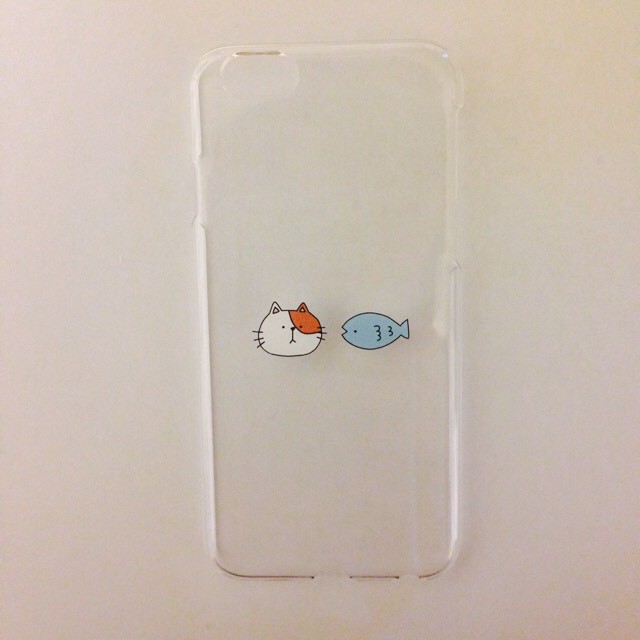 ねこちゃんとお魚 Iphoneケース Chii Se