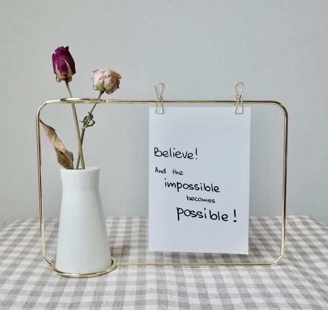 韓国インテリア雑貨 ワイヤーフレーム一輪挿し Merci Room