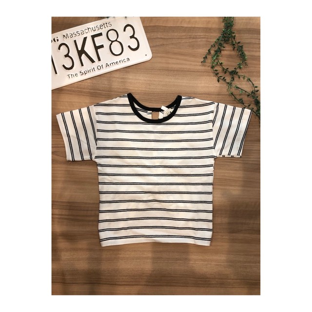 ボーダーｔシャツ デニムスカートセット Lyceeshop