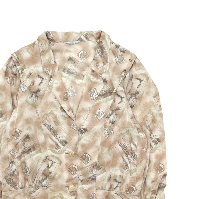 Unisex Antique full pattern design jacket